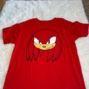 Red Kids Short Sleeve Tee with Character Print